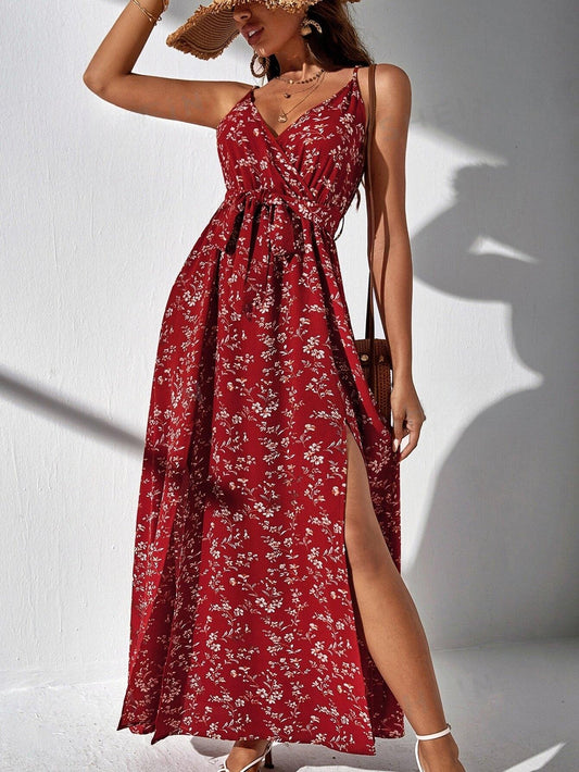 Robe Longue Bohème Ceinturée