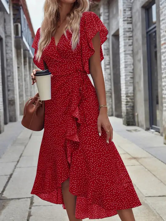 Robe Bohème Chic Rouge | Evasion Bohème