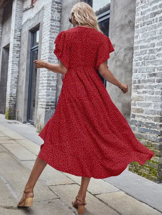 Robe Bohème Chic Rouge | Evasion Bohème