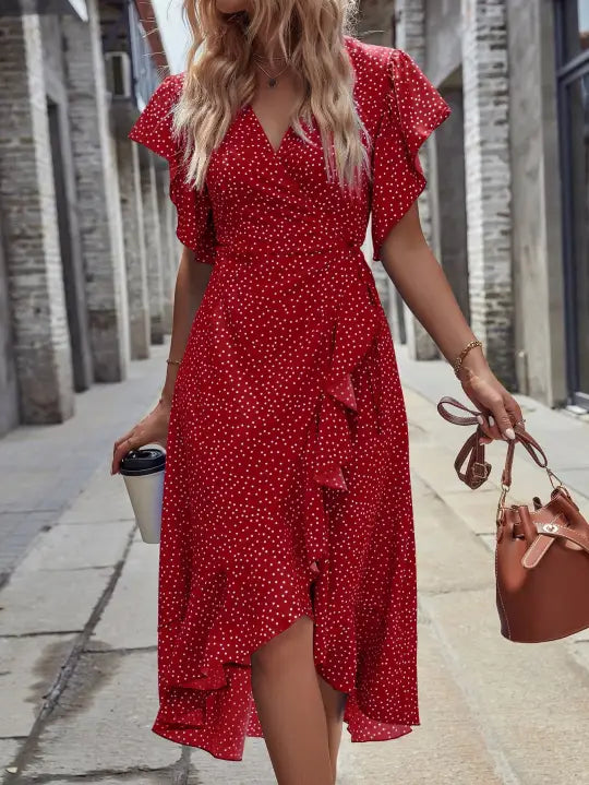 Robe Bohème Chic Rouge | Evasion Bohème