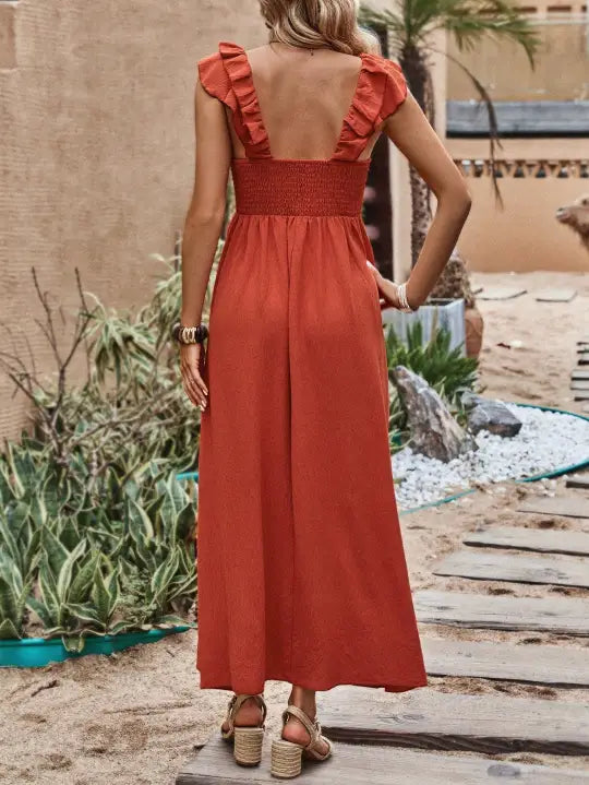 Robe Longue Bohème Terracotta | Evasion Bohème