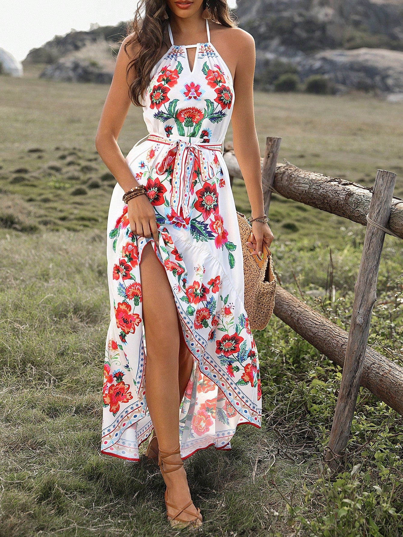 Robe boho longue hot sale