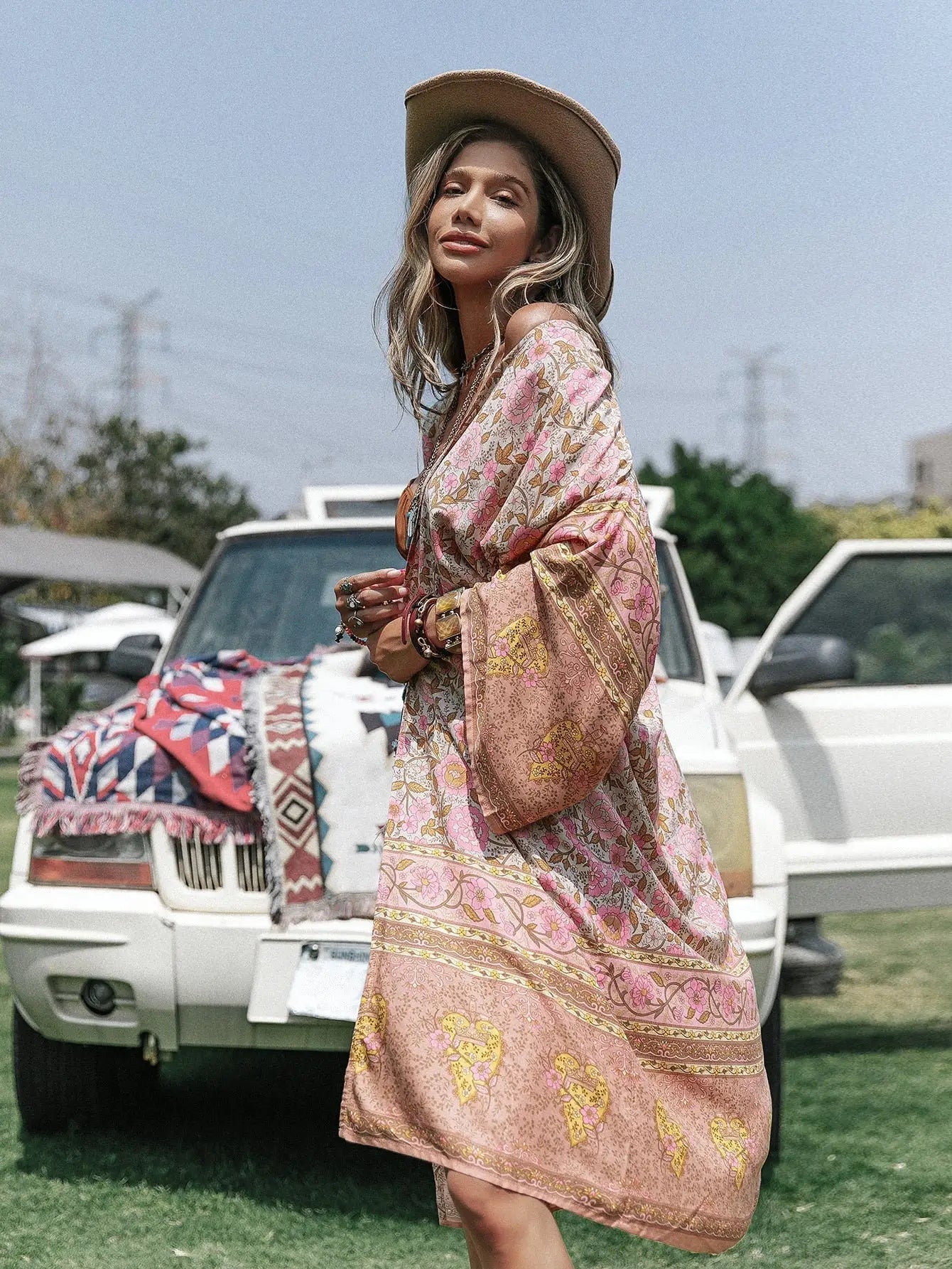 Kimono Long Bohème Vintage | Evasion Bohème