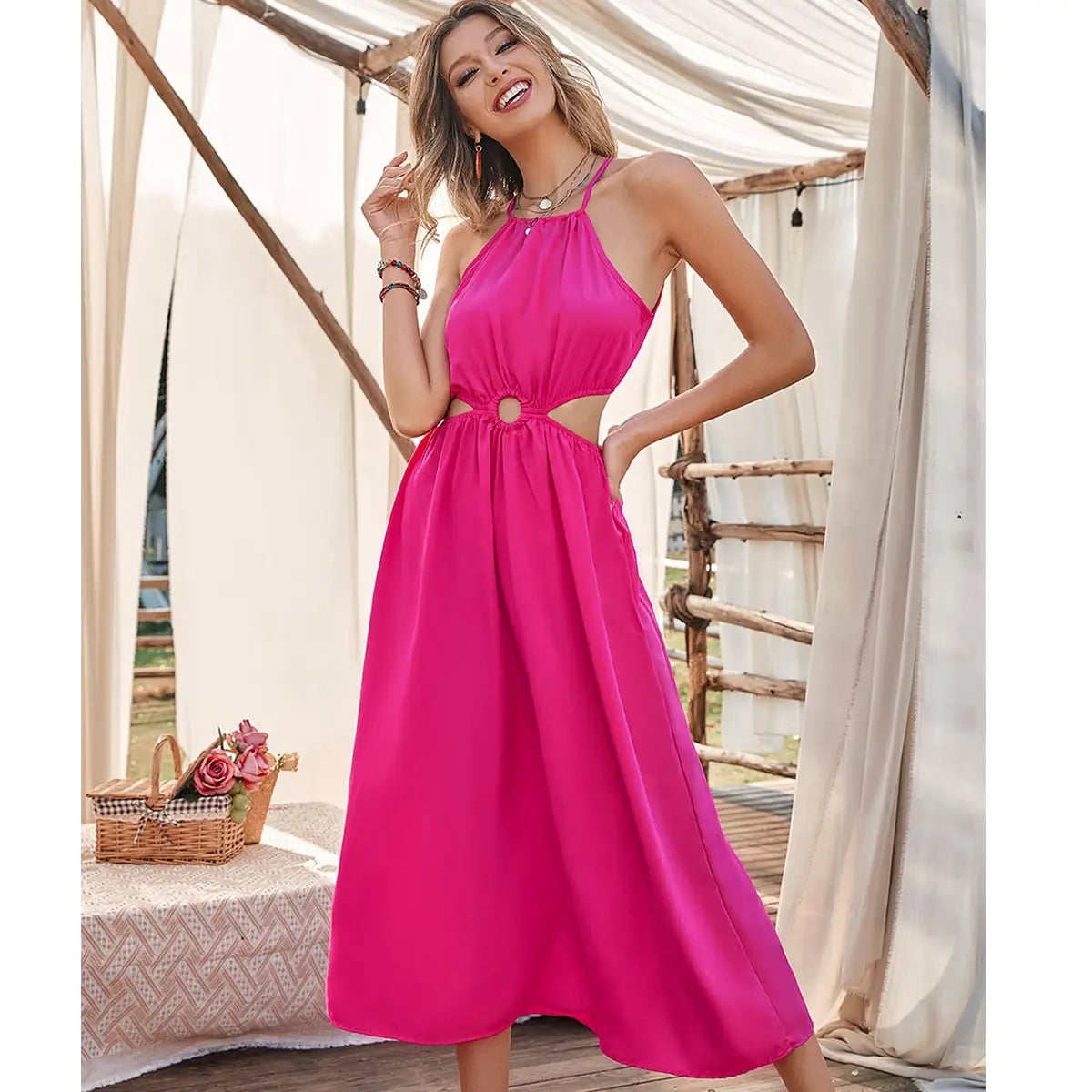 Robe Bohème Rose | Evasion Bohème