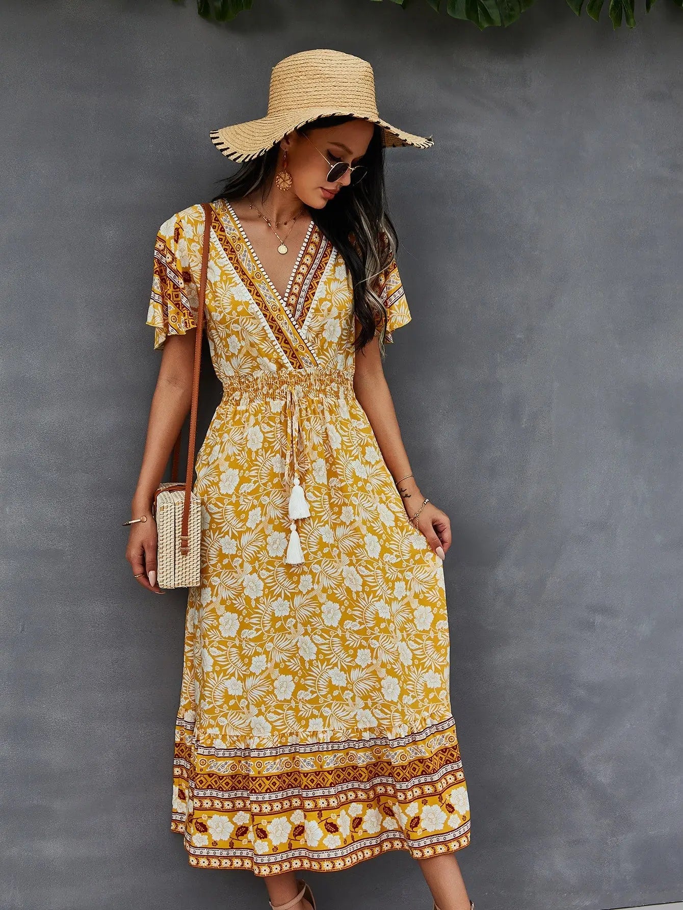 Robe Champêtre Jaune | Evasion Bohème