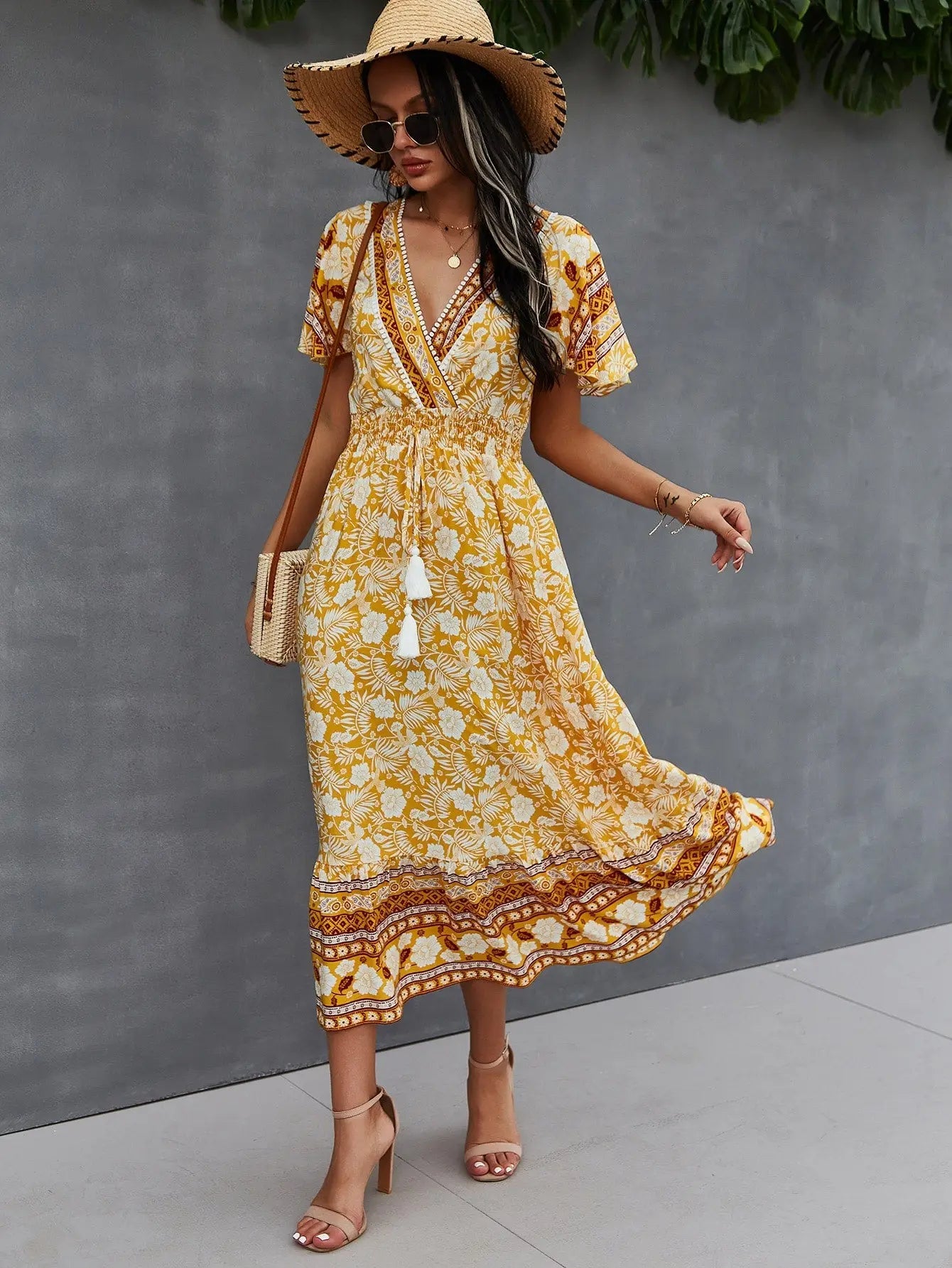 Robe Champêtre Jaune | Evasion Bohème