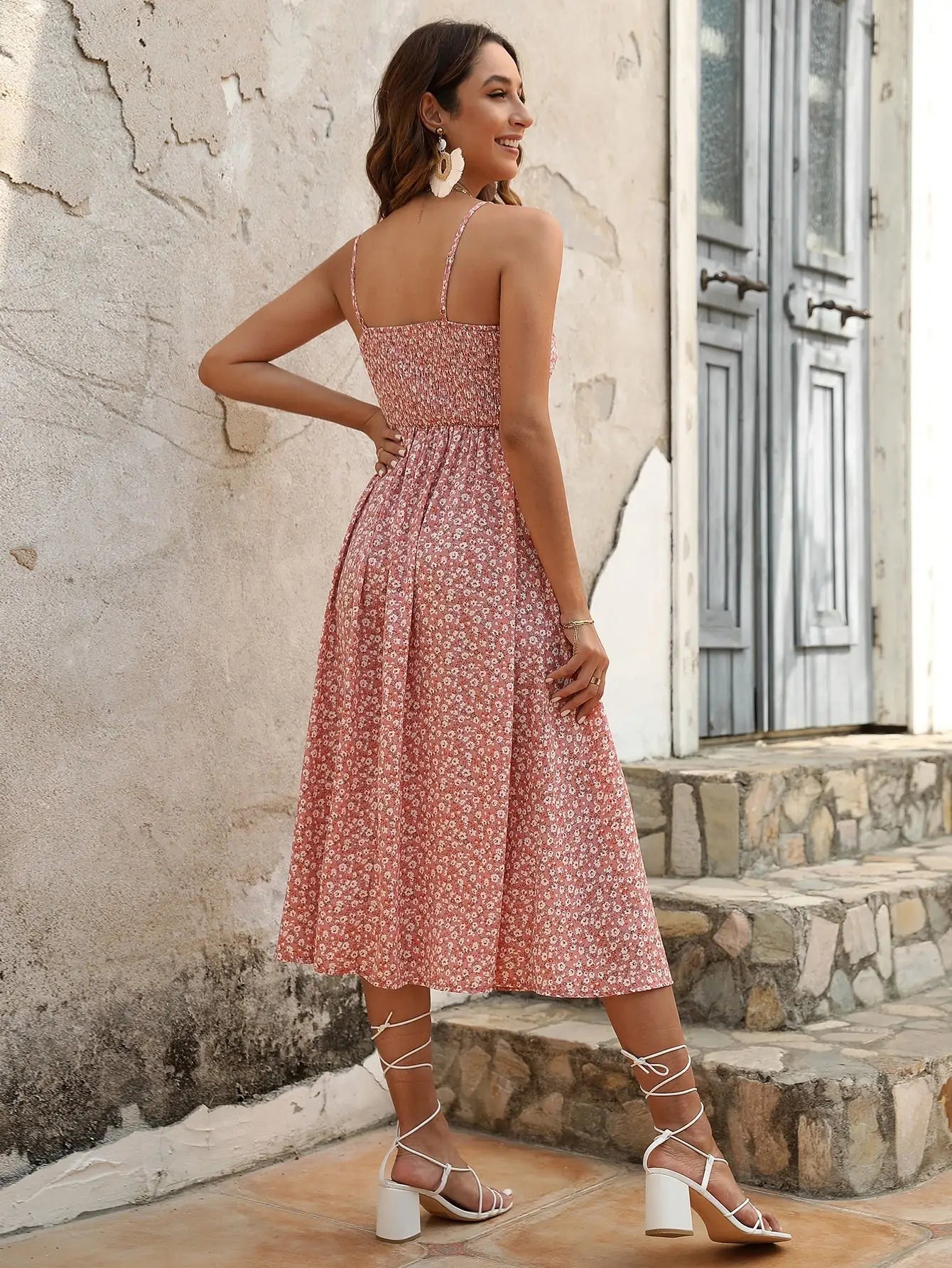 Robe Champêtre Rose | Evasion Bohème